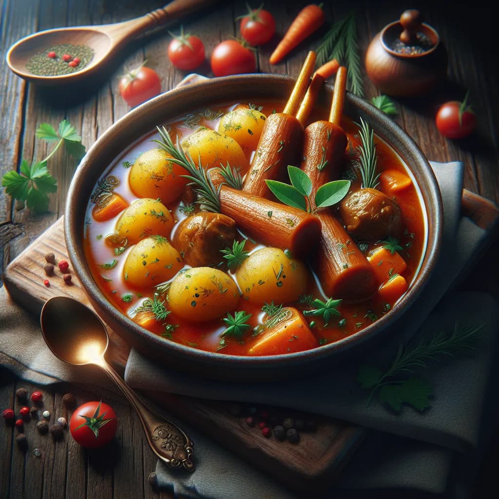 Potato and Drumstick Stew