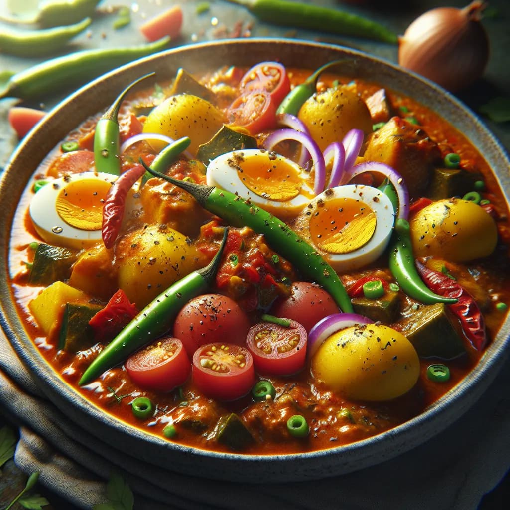 Potato and Egg Curry
