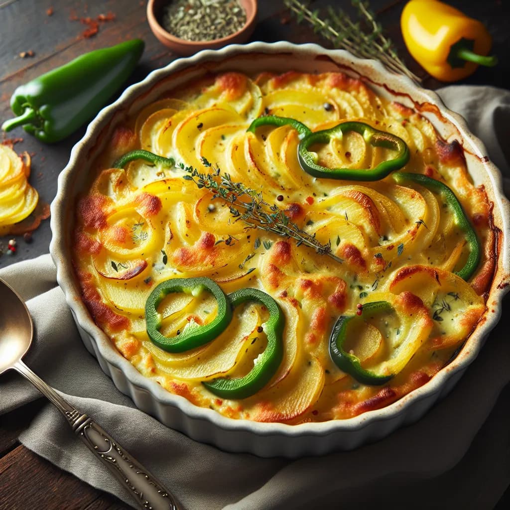 Potato and Green Pepper Casserole