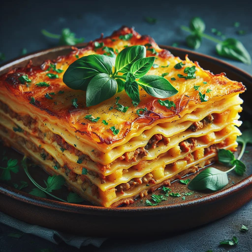 Potato and Meat Lasagna
