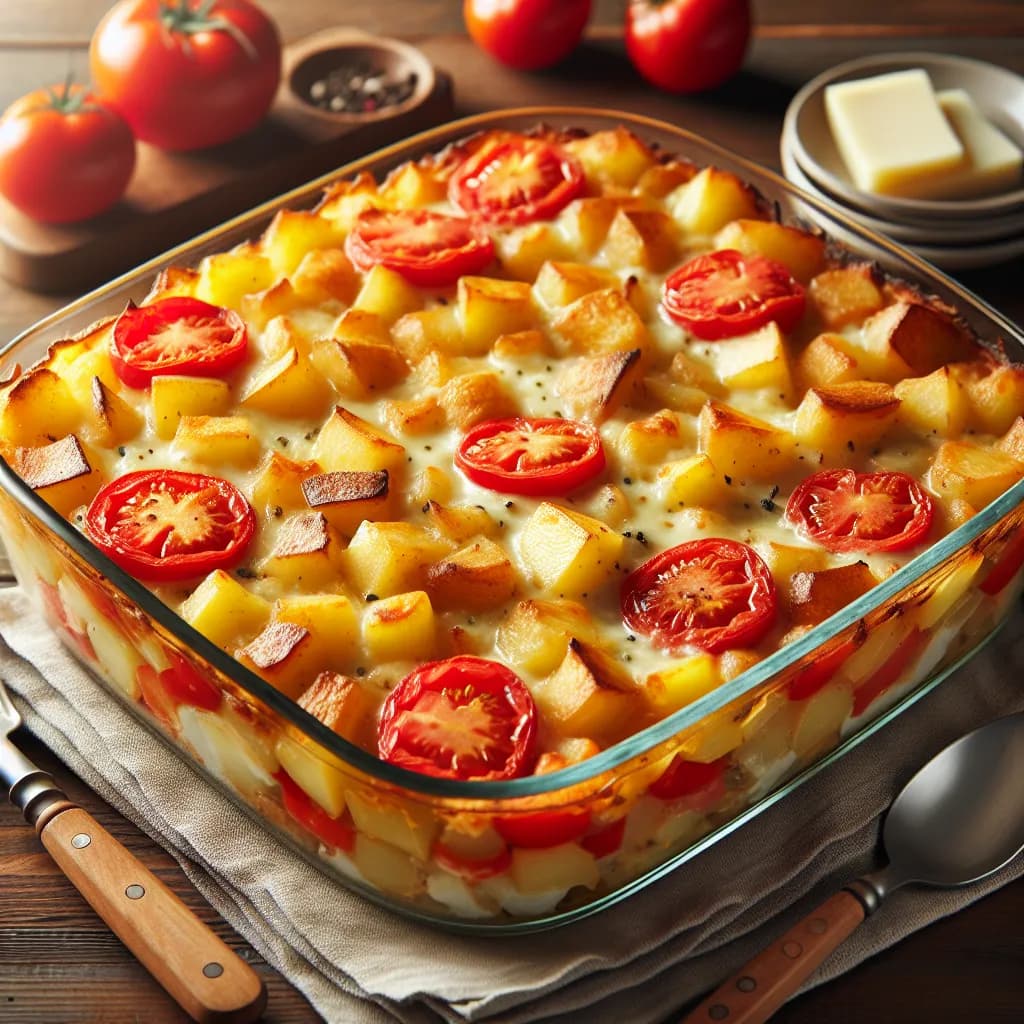 Potato and Tomato Casserole