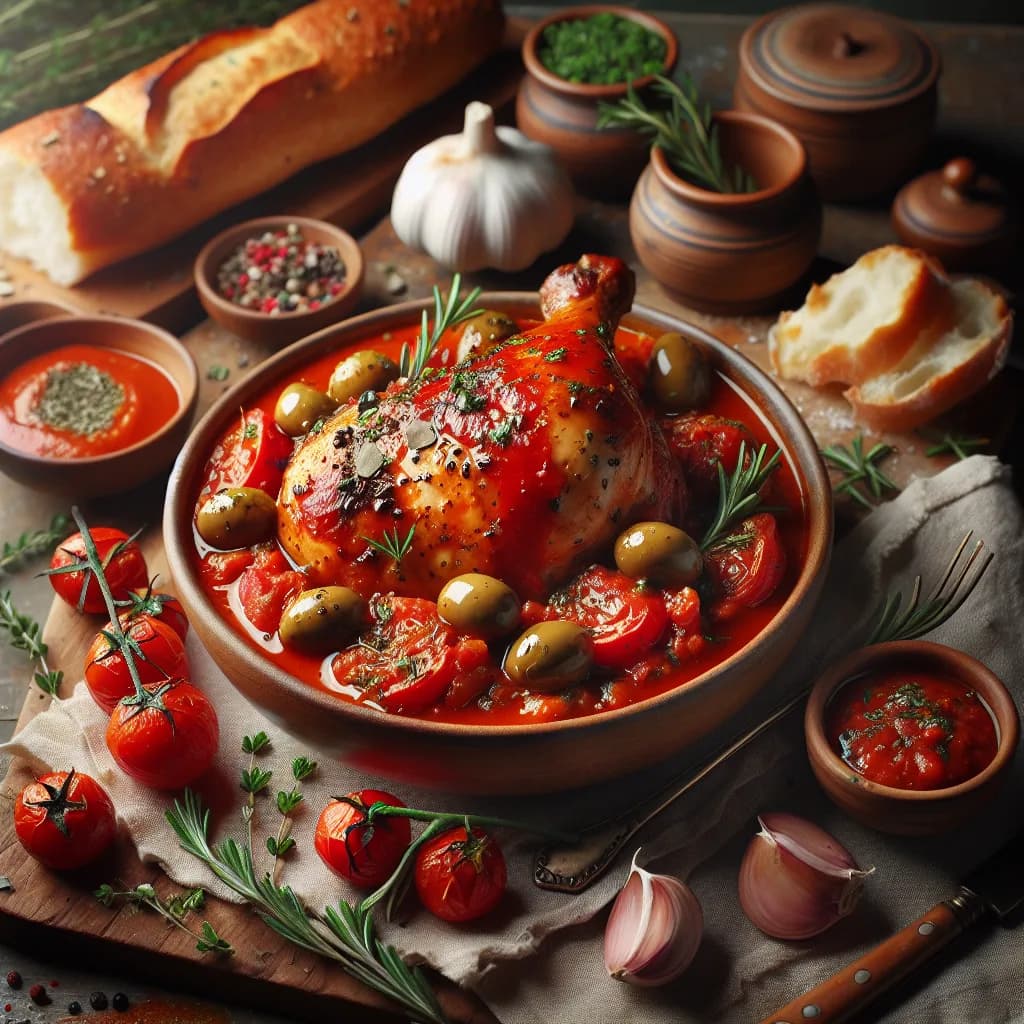 Poulet à la Provençale