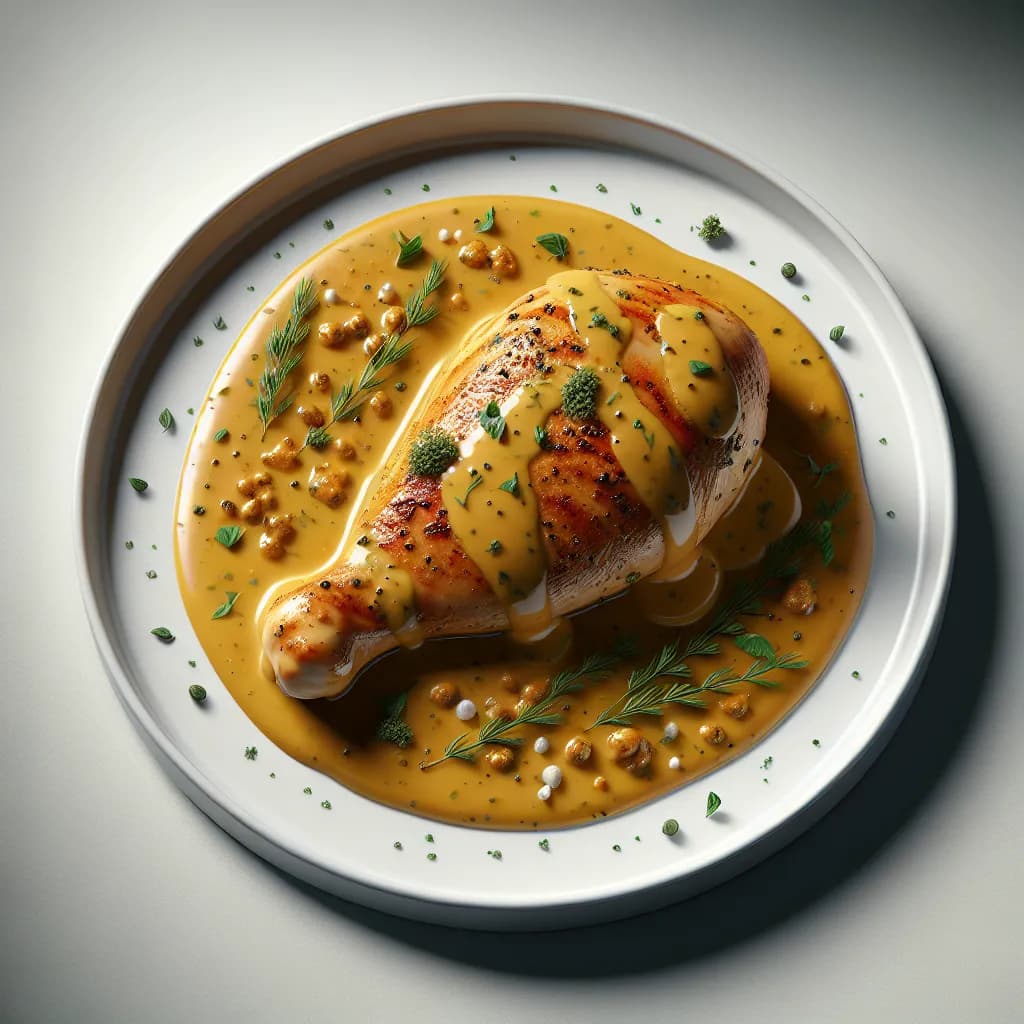 Poulet à la Sauce Moutarde