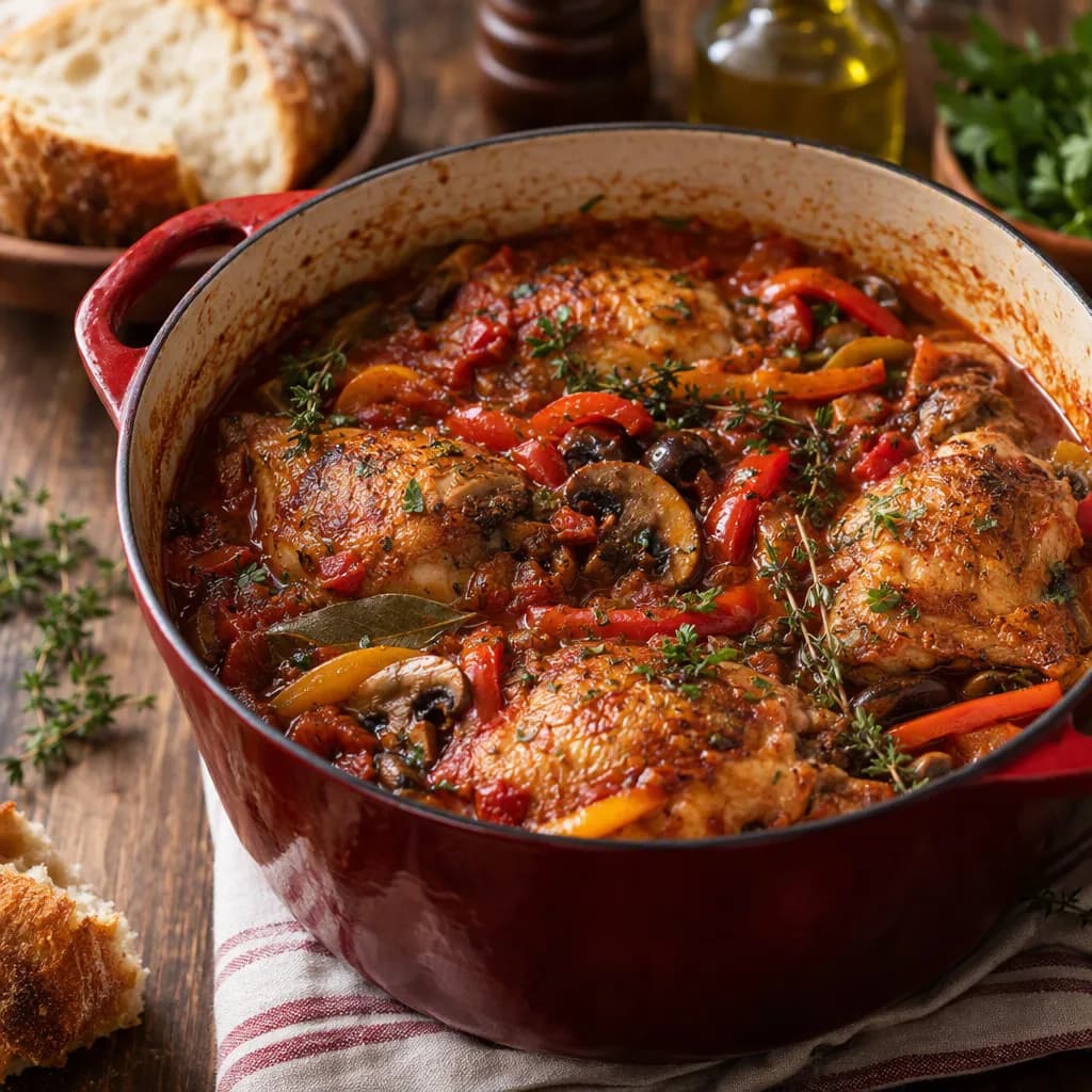 Poulet à la cacciatora