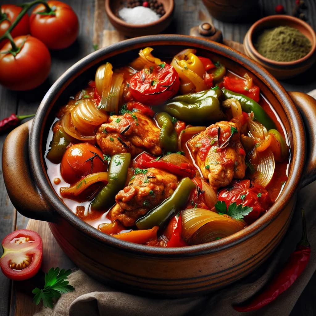 Poulet Basquaise