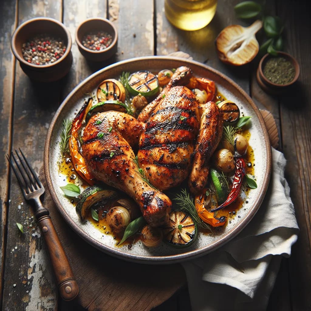 Poulet Bicyclette Grillé