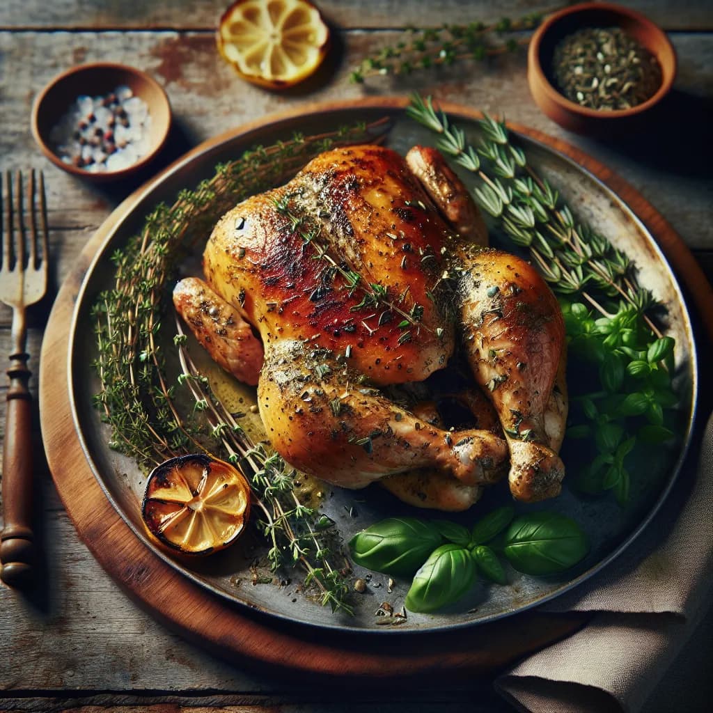 Poulet Grillé aux Herbes
