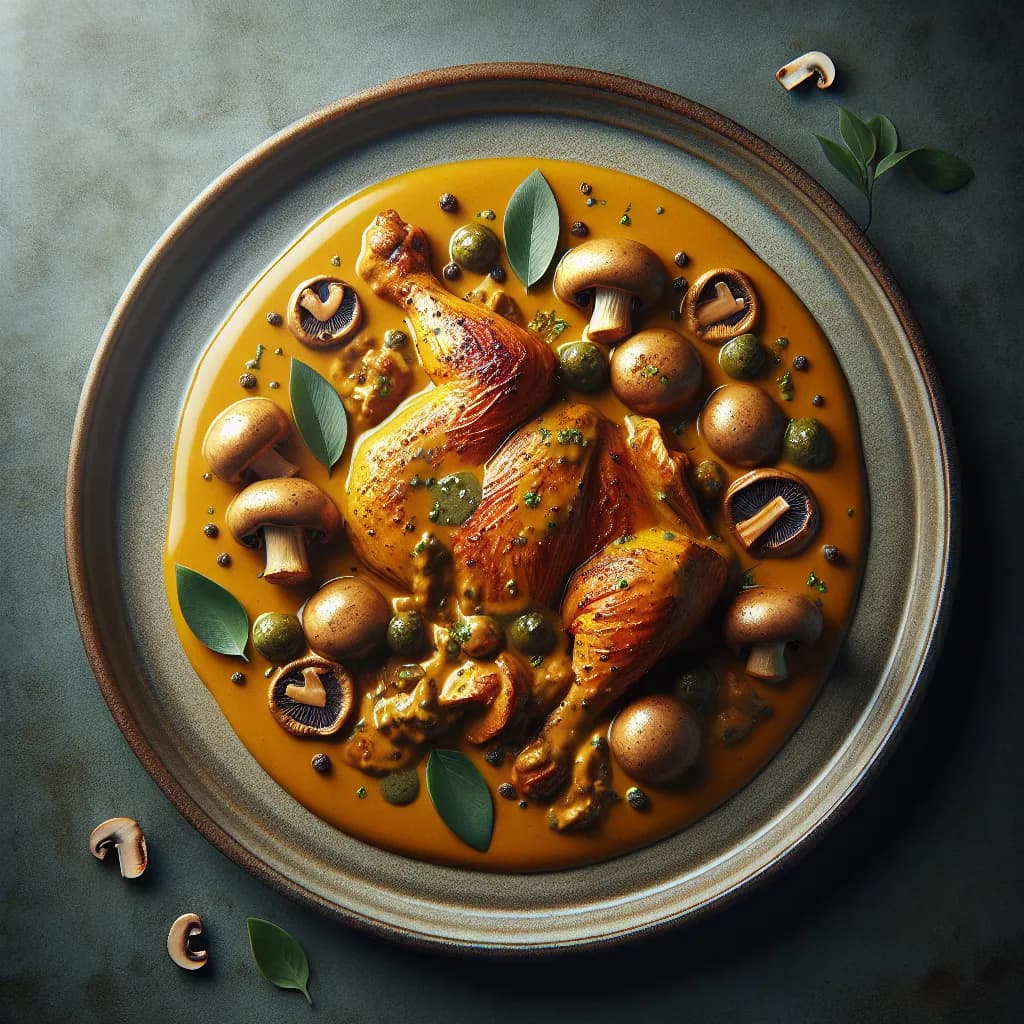 Poulet Jaune Fermier au Curry