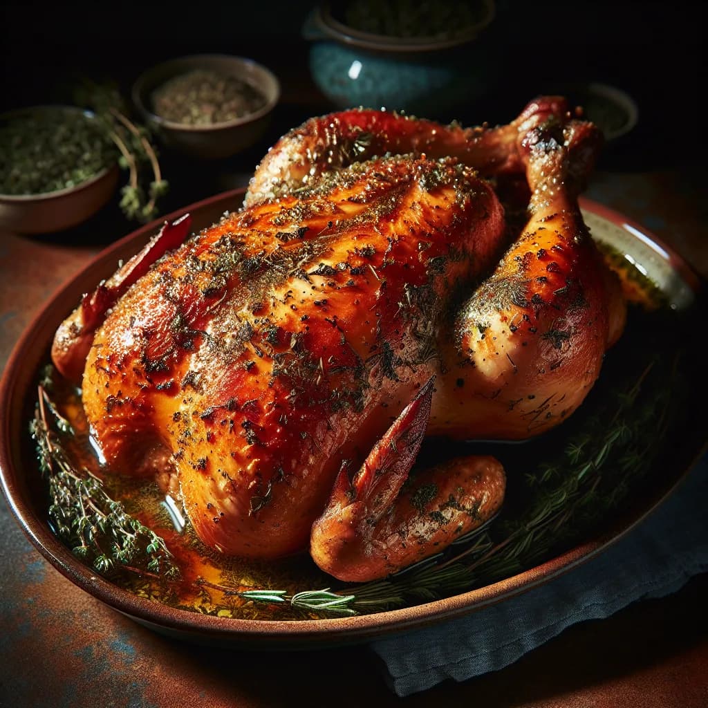 Poulet Rôti aux Herbes