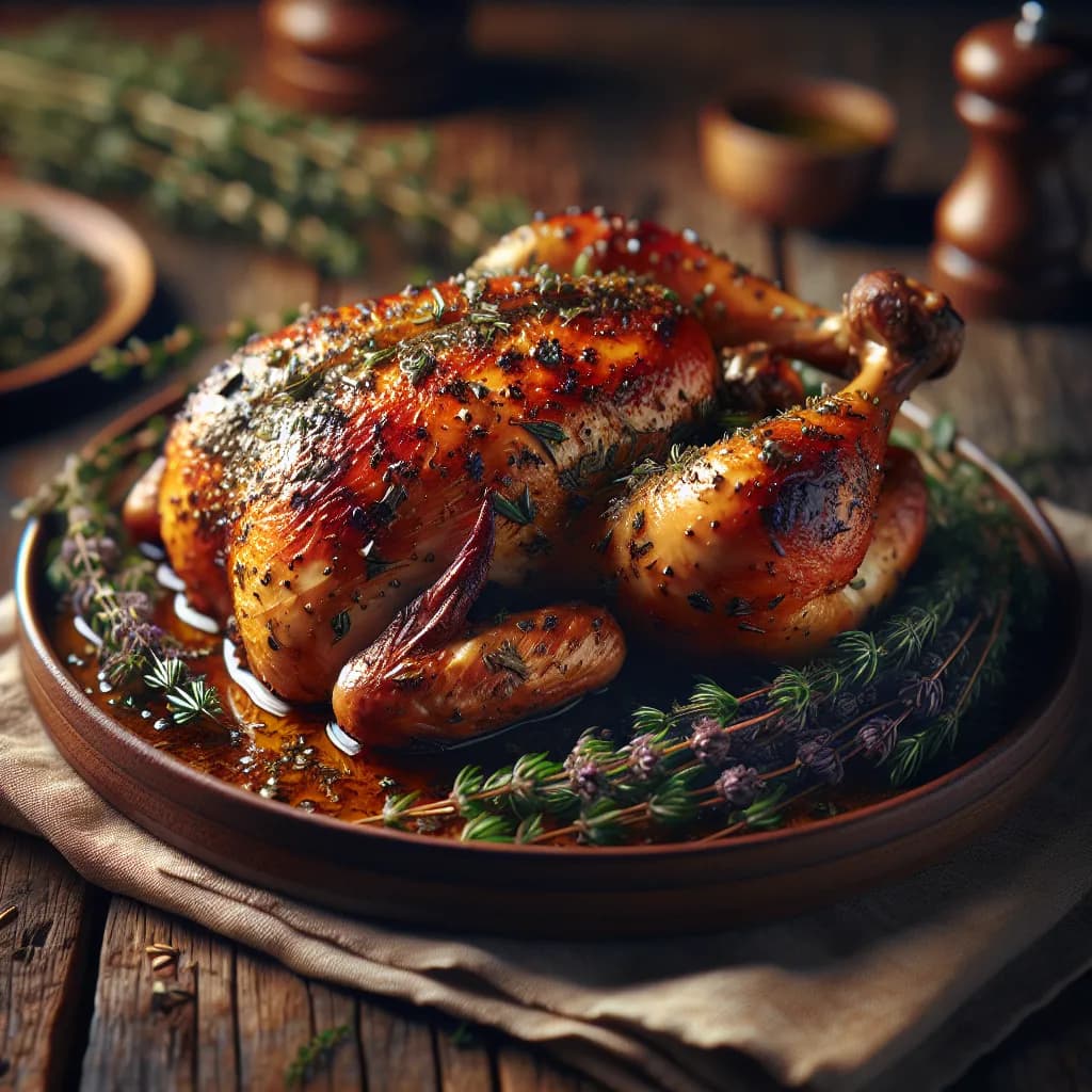 Poulet Rôti aux Herbes