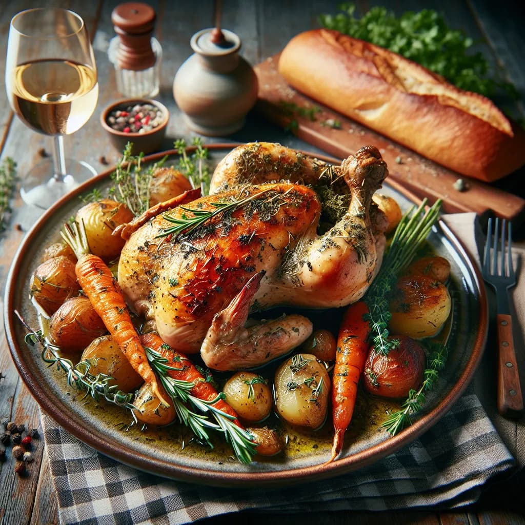 Poulet Rôti aux Herbes
