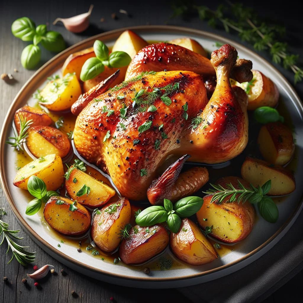 Poulet Rôti aux Pommes de Terre