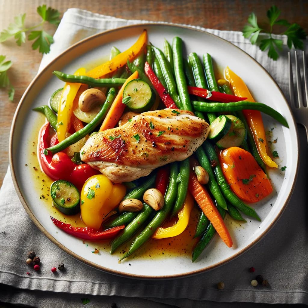 Poulet Sauté aux Légumes