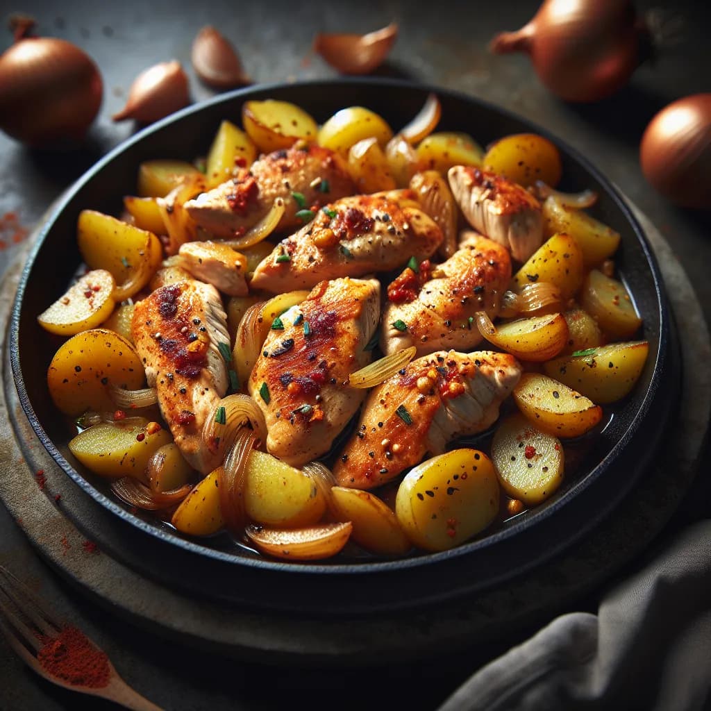 Poulet Sauté aux Pommes de Terre