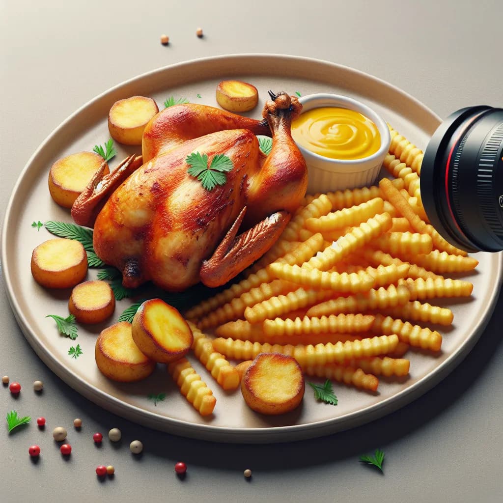 Poulet Yassa avec Frites de Manioc