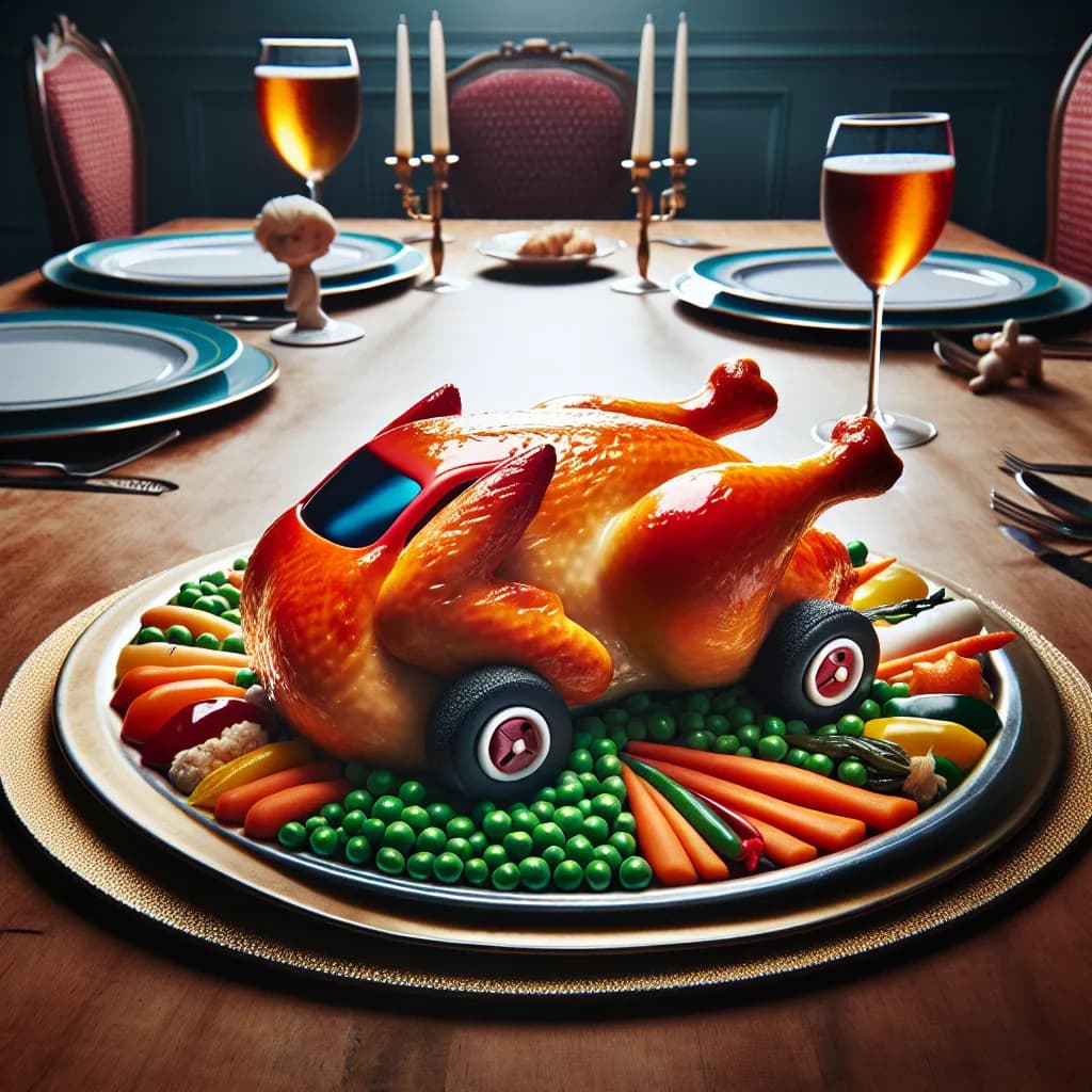 Poulet au Jouet Voiture
