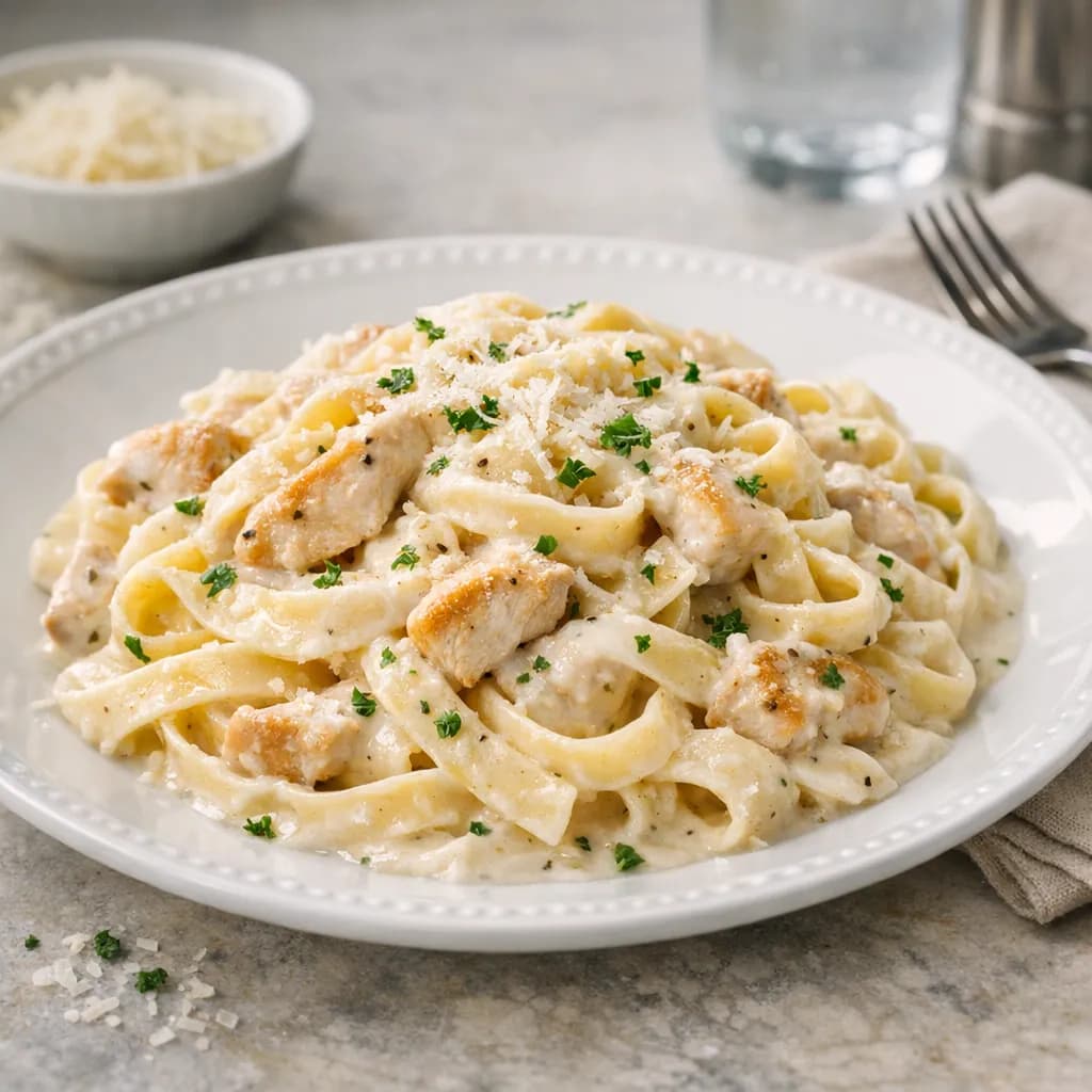 Poulet sauce à la crème Alfredo congelé