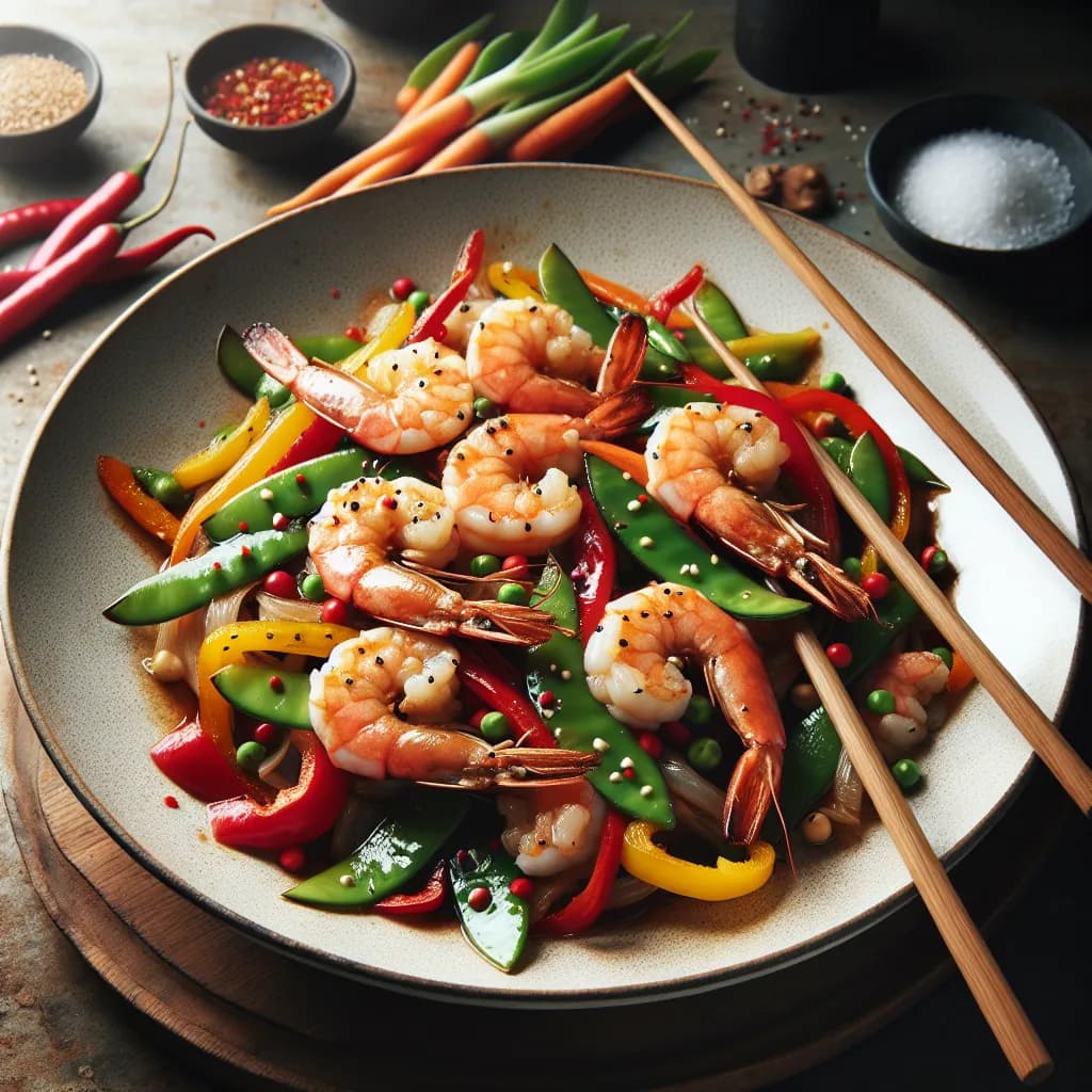 Prawn Stir-Fry with Spices