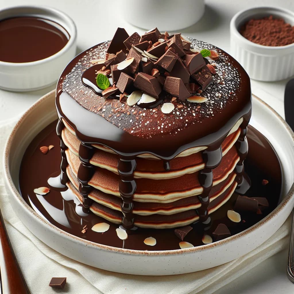 Proteinschokolade-Pfannkuchen