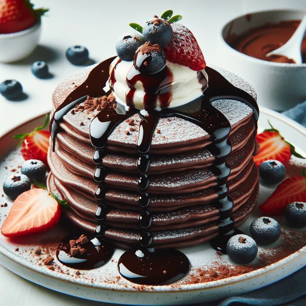 Proteinschokolade-Pfannkuchen