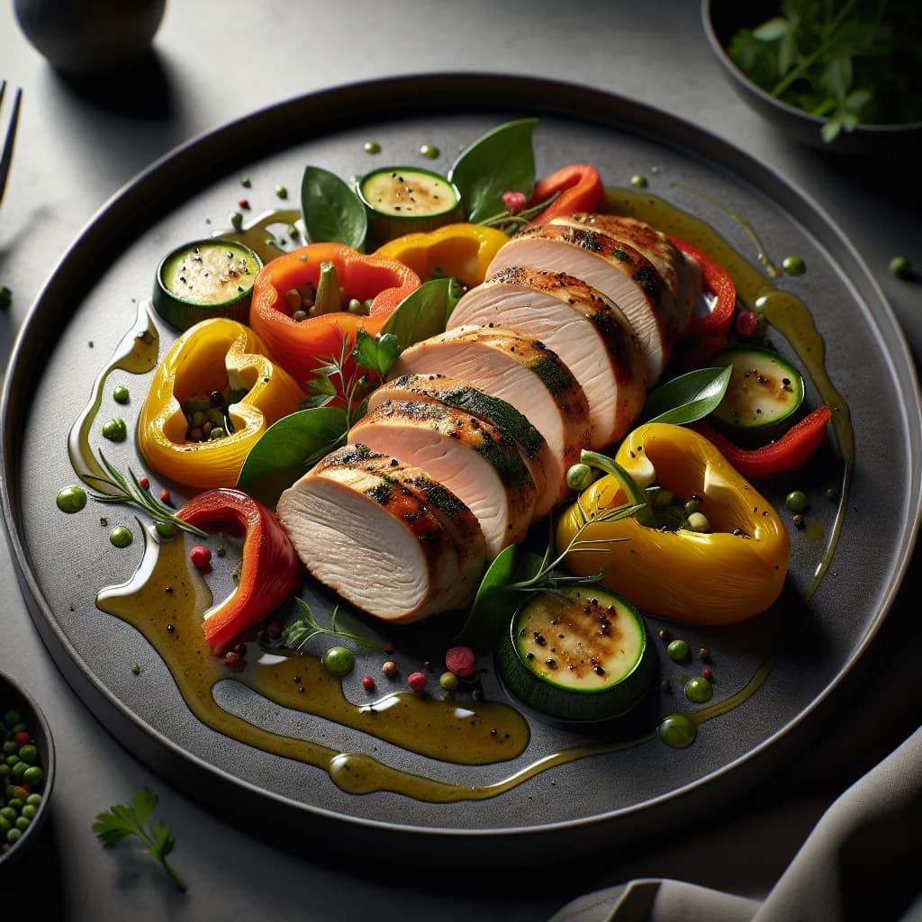 Pute Fleisch mit Gemüse