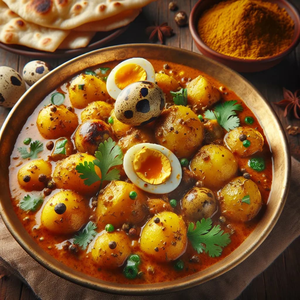 Quail Egg and Potato Curry