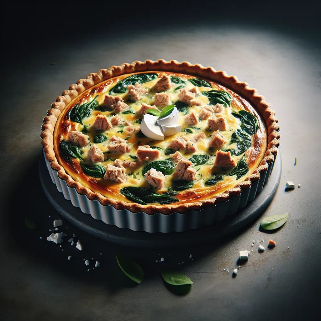 Quiche au Thon et Épinards