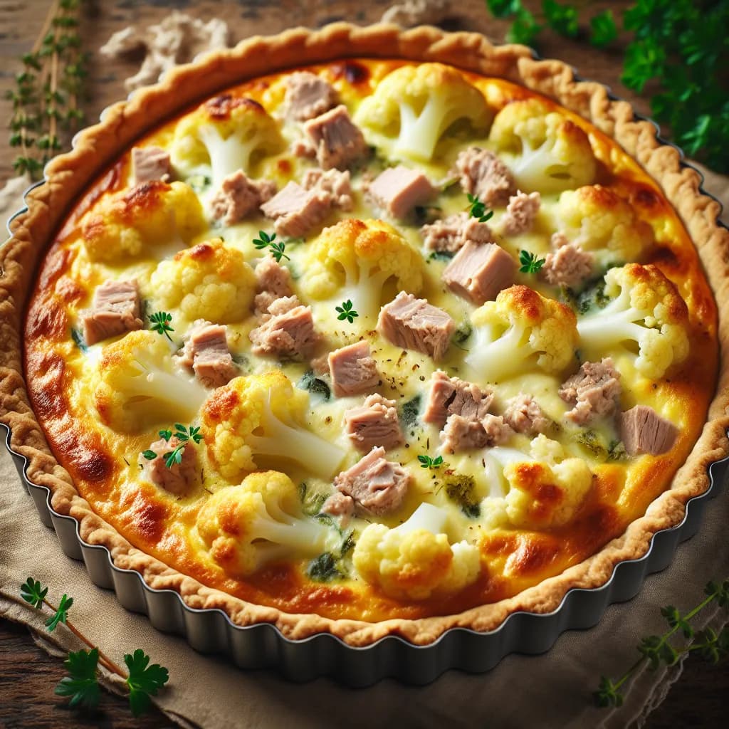 Quiche au Thon et Chou-Fleur