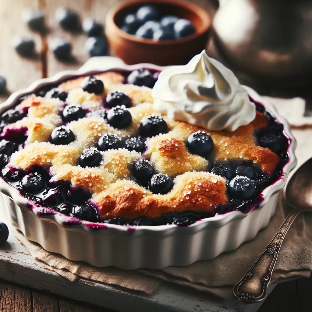 Quick Blueberry Cobbler