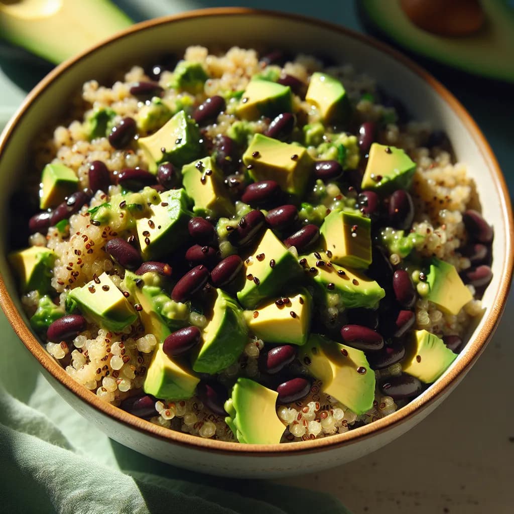 Quinoa Salad with Avocado and Black Beans