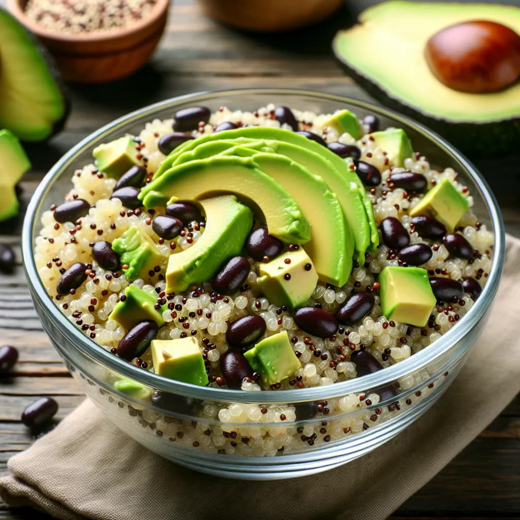 Quinoa Salad with Avocado and Black Beans