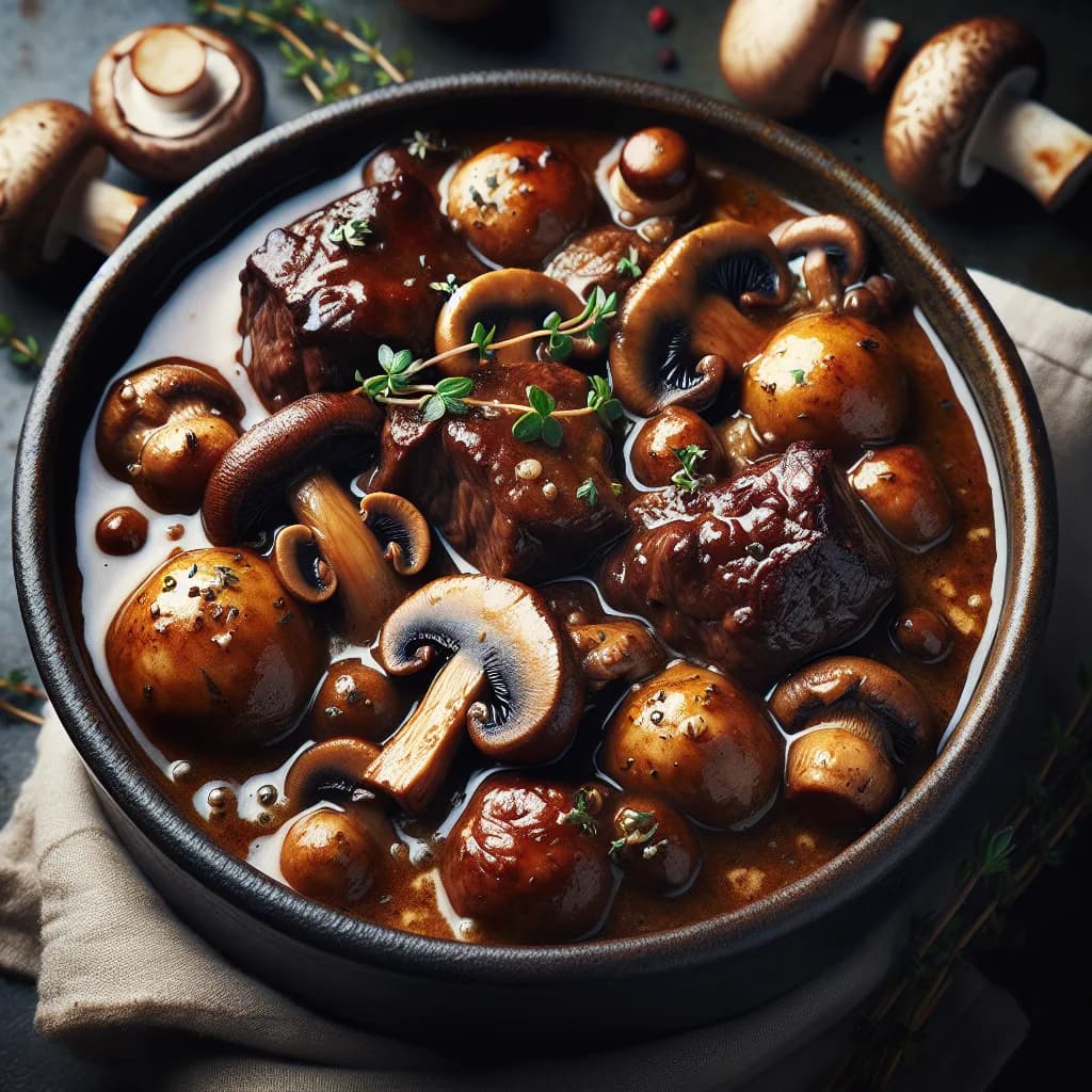 Ragoût de Boeuf aux Champignons
