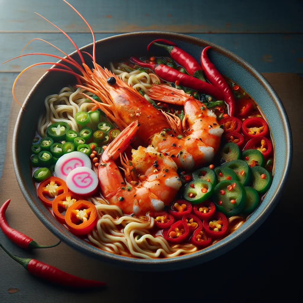 Ramen di Gamberi Piccanti