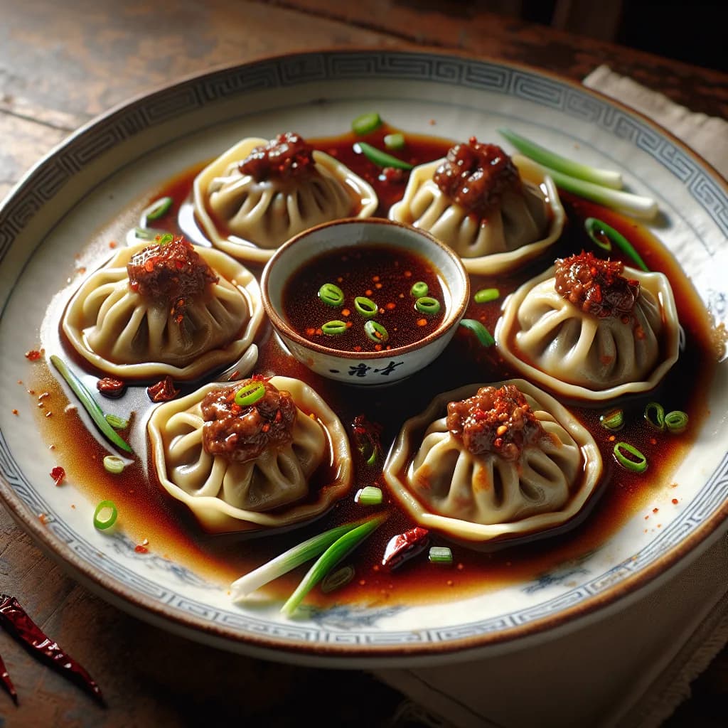 Raviolis chinois au boeuf épicé
