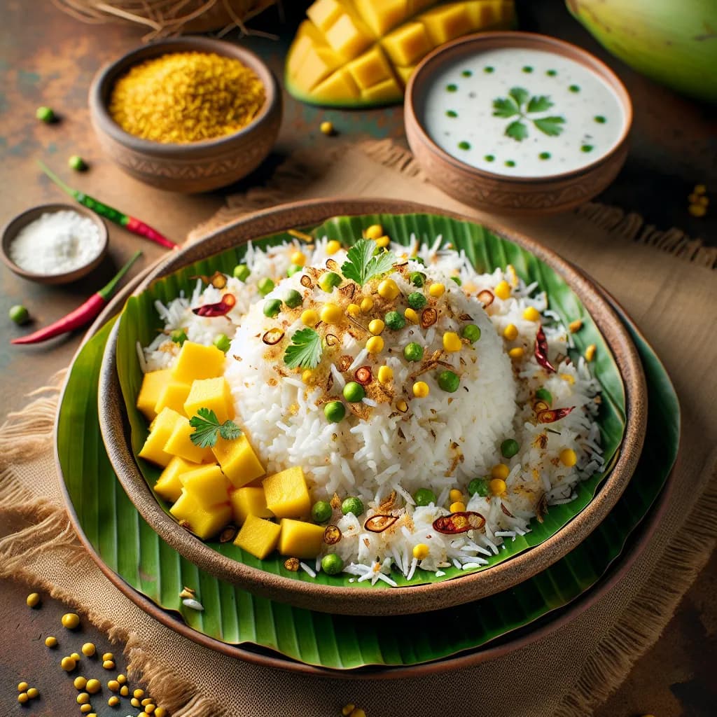 Raw Mango and Coconut Rice