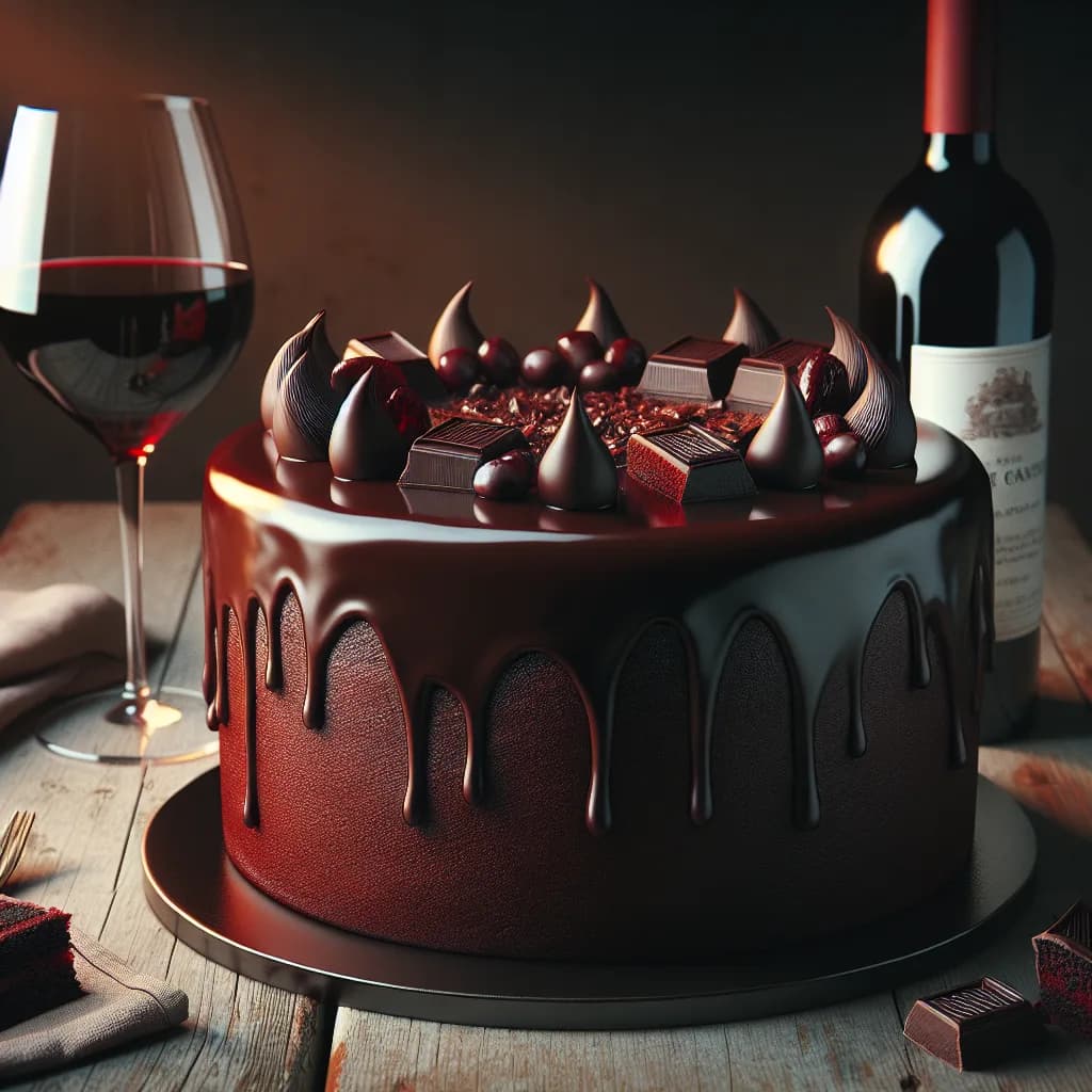 Red Wine Chocolate Cake