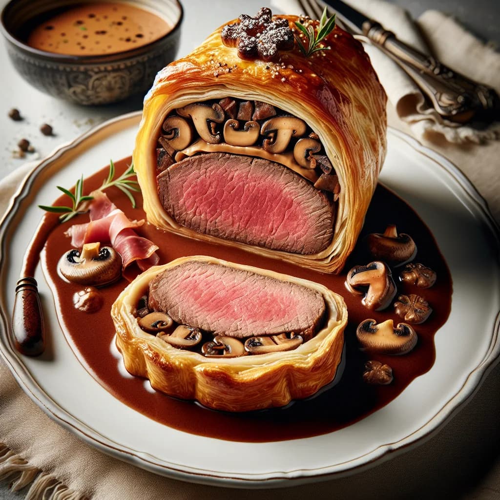 Rinderfilet Wellington mit Madeirasauce