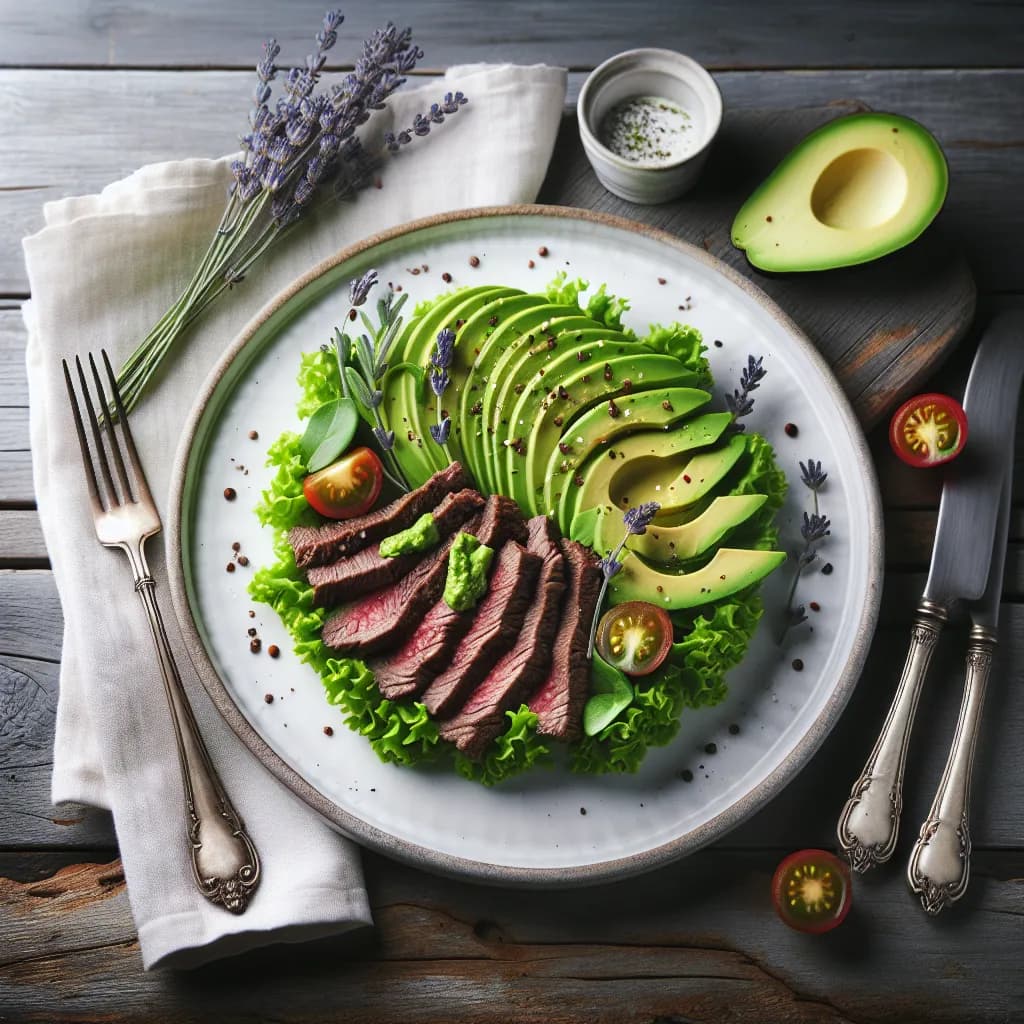 Rindfleischsalat mit Avocado