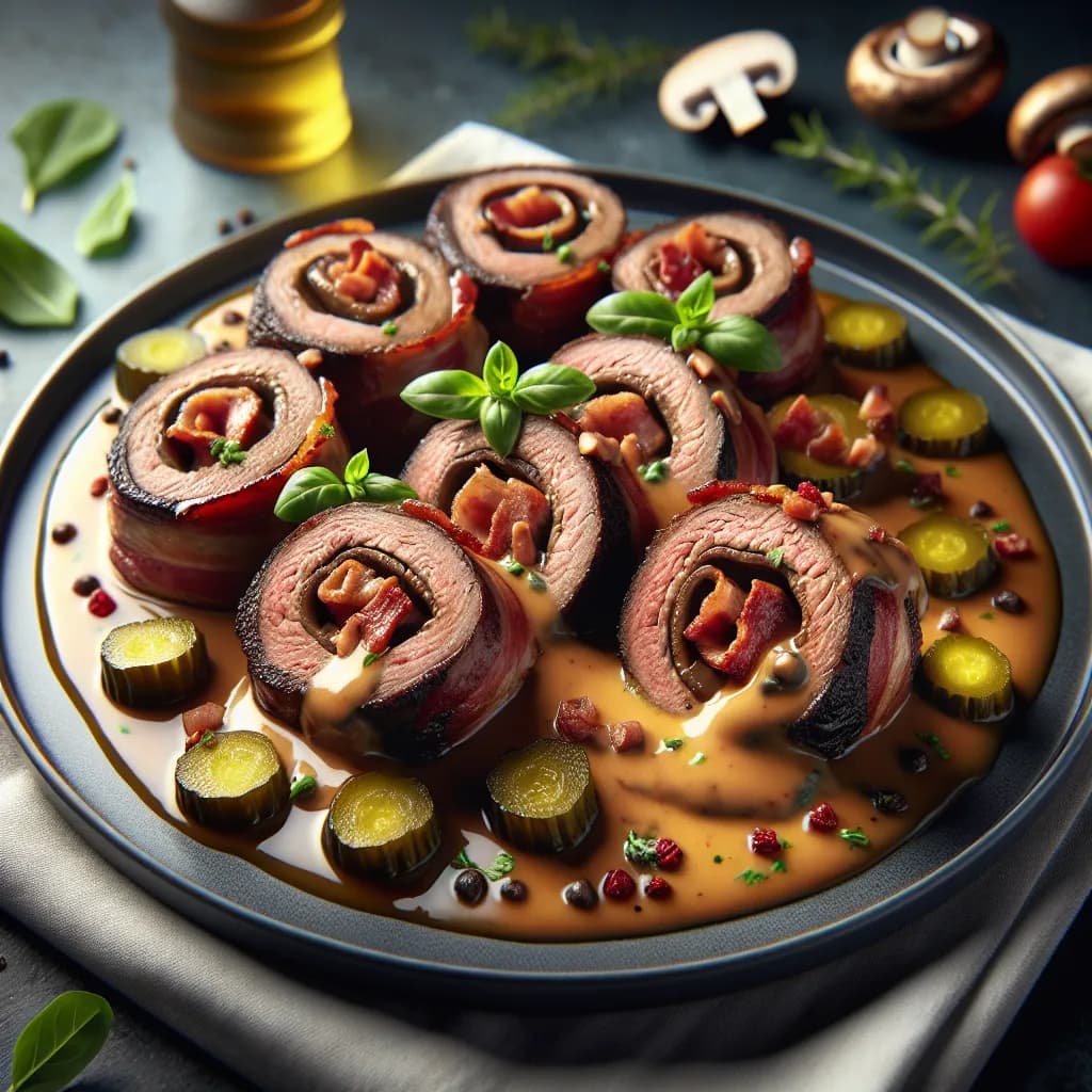 Rindsrouladen mit Pilzen