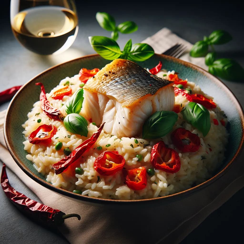 Riso al Forno con Pesce e Peperone
