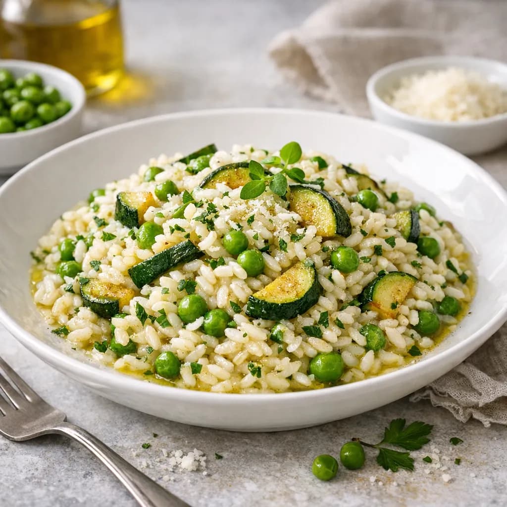 Riso con Zucchine e Piselli