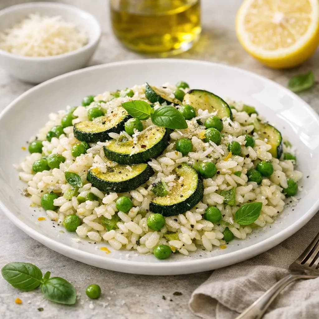 Riso con Zucchine e Piselli