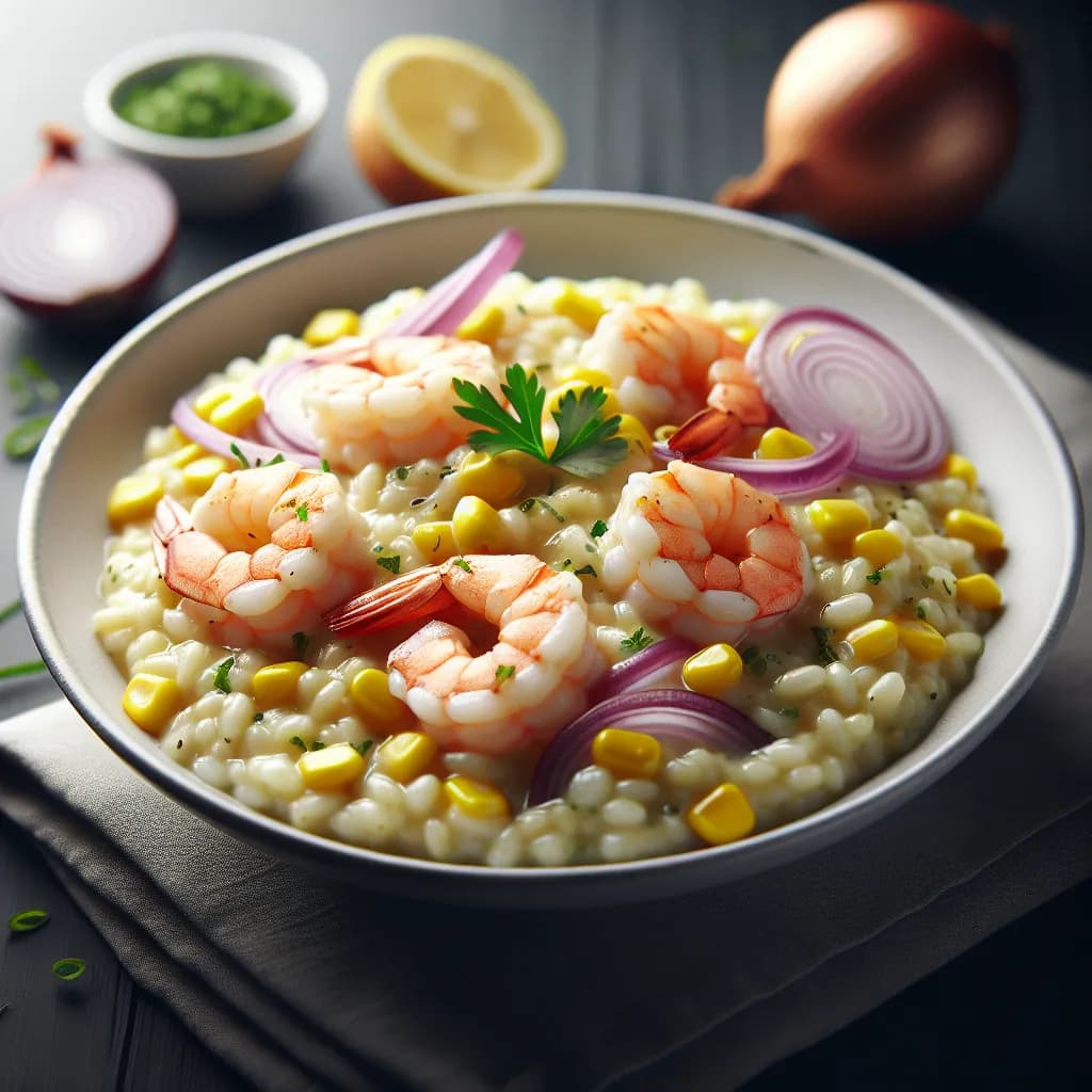 Risotto ai Gamberi e Pannocchia