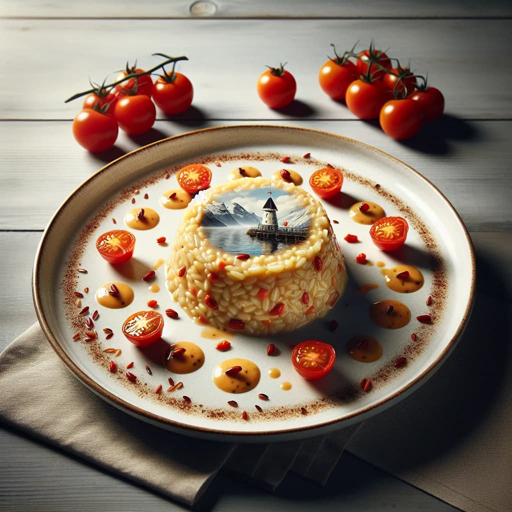 Risotto au fjord et tomates cerises