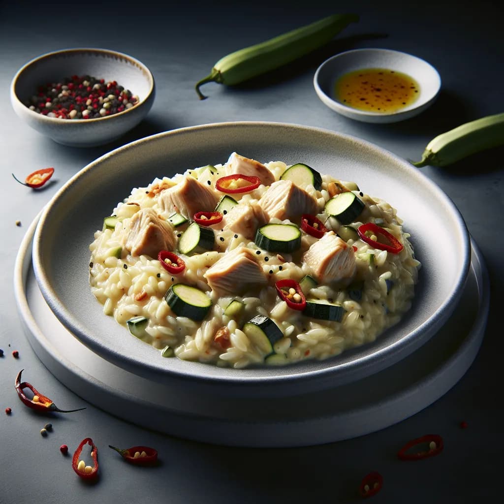 Risotto con Pollo e Zucchine