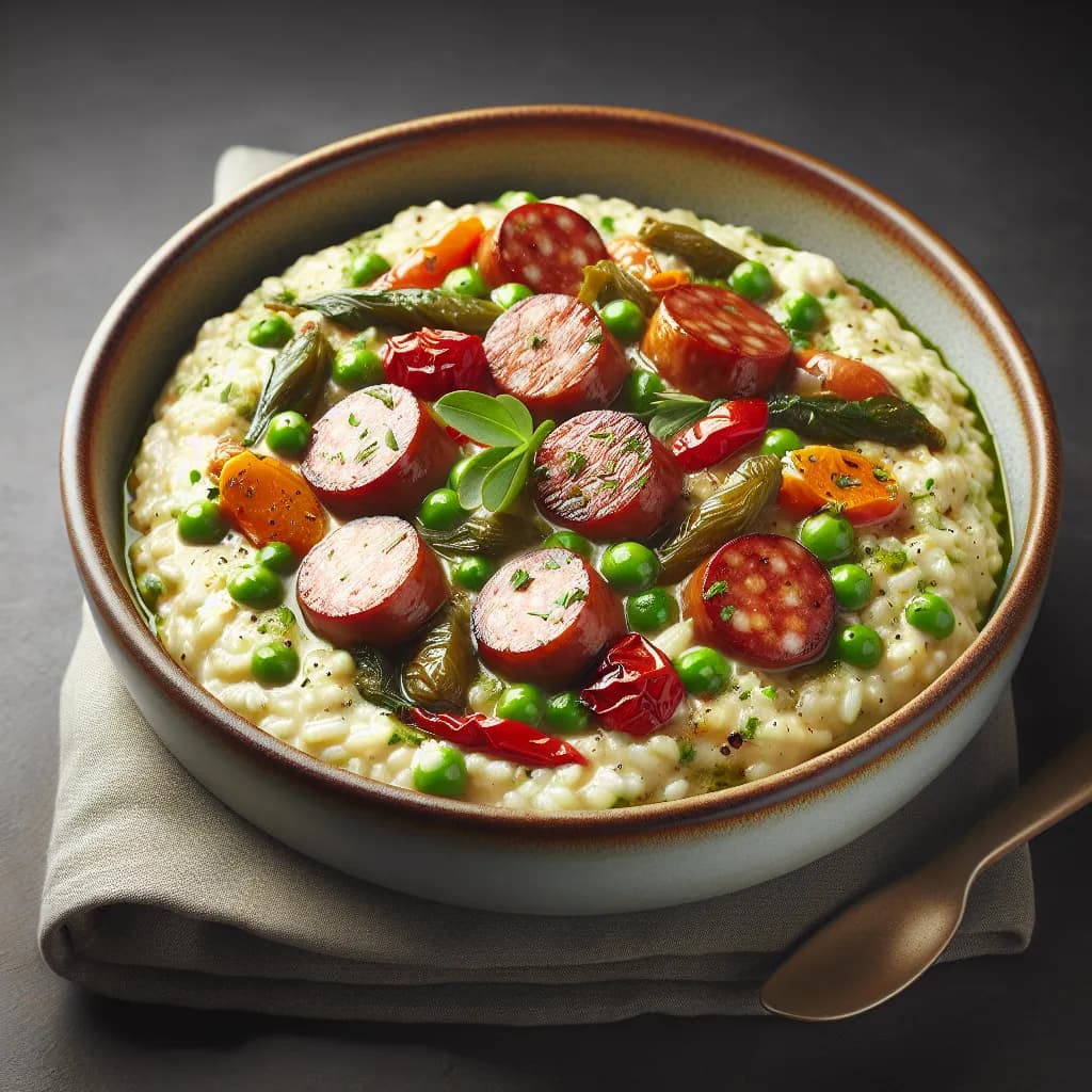 Risotto con Verdure e Salsiccia