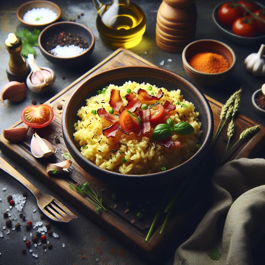 Riz à la Tomate et Lardons