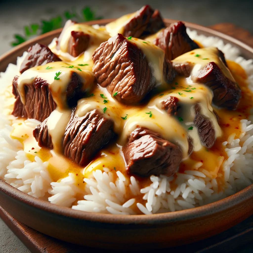 Riz au Boeuf et Fromage