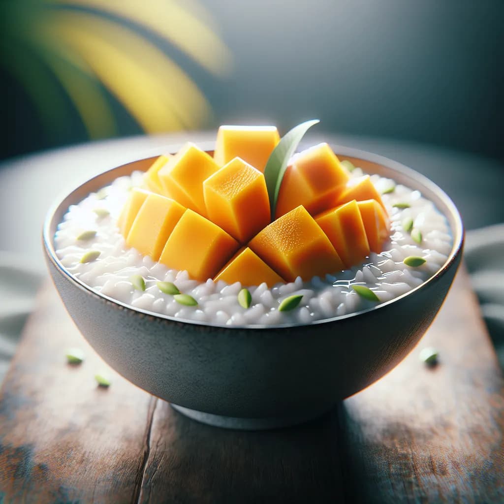 Riz au Lait de Coco et Mangue