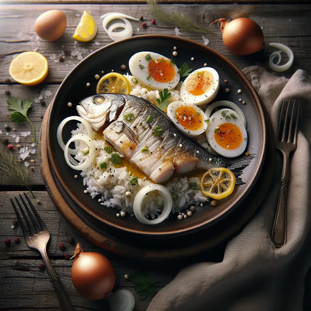 Riz au Poisson et Œuf